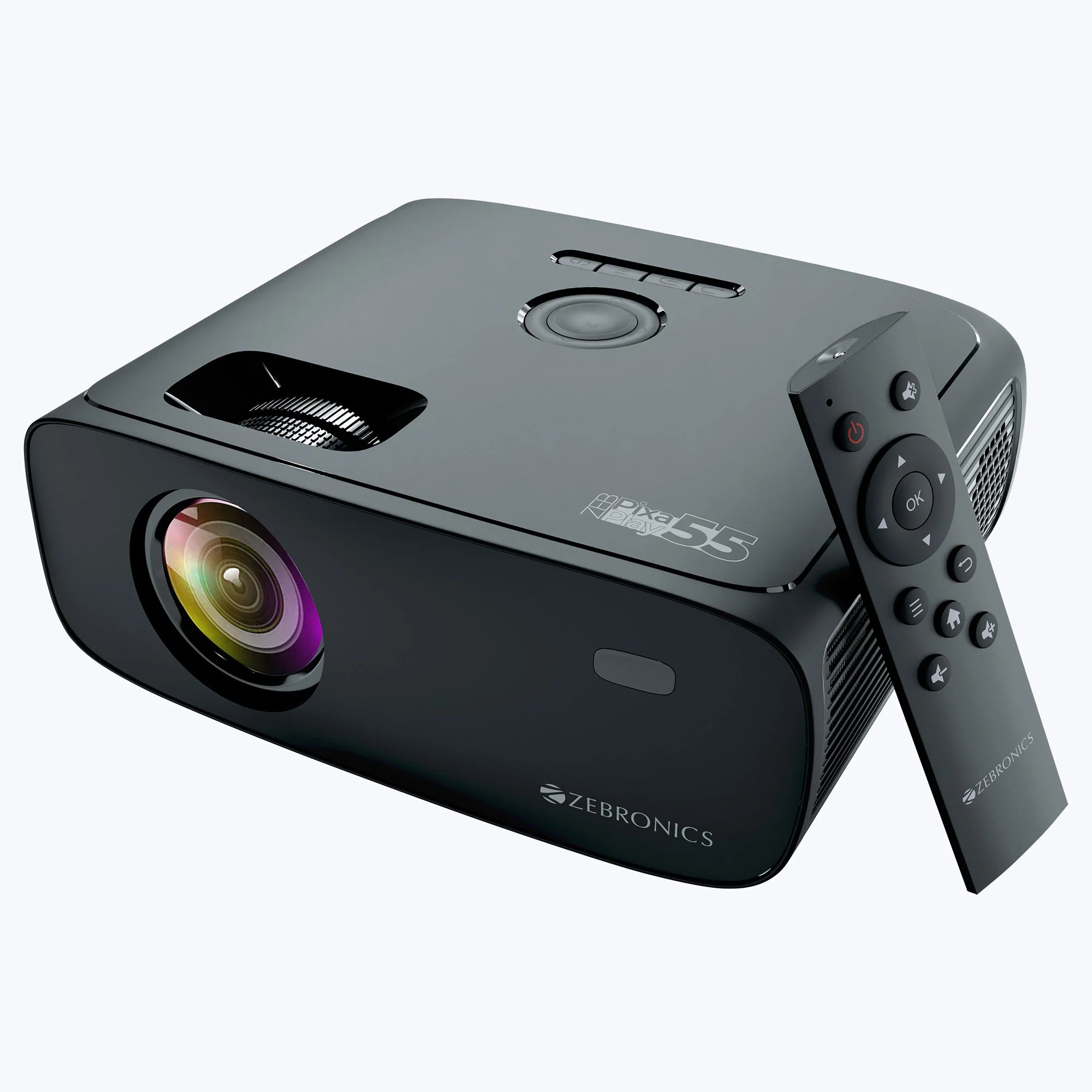Zebronics ZEB-PixaPlay 55 Full HD Smart Projector - 1080p Native, 8000 Lumens, Android 9.0, Dual Band Wi-Fi